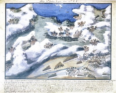 Battle of Gravia. The Inn by Panagiotis Zographos